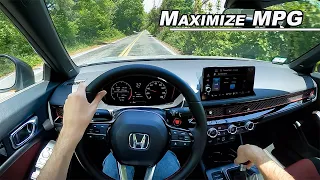 How to Maximize MPG! Simple Ways to Save Money on Gas - '22 Honda Civic Si (POV Binaural Audio)