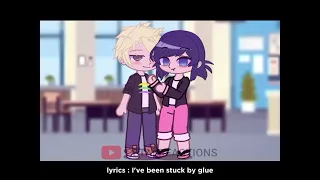 MLB Stuck by the glue || MLB || Gacha Club || Marinette & Cat Noir 🐞🐈‍⬛