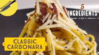 Classic Carbonara: 5-ingredients, 15-minutes| How to make Carbonara | Honest Cooks