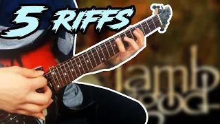 top 5 RIFFS // Lamb of God