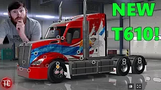 American Truck Simulator Mods: NEW Kenworth T610! Full Customization!!