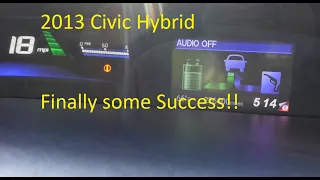 2013 Civic Hybrid Repair - Finally a WIN! Part 7