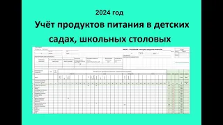 Учет продуктов питания в детских садах, школах, интернатах . Обновлённая программа