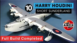 Airfix Sunderland Part 10 Build Completed with Blobby Pilots and Popping Rivets