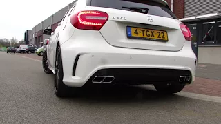 MERCEDES W176 A250 AMG EXHAUST SOUND CUT-OUT  SPORTUITLAAT   UITLAAT www maxiperformance nl