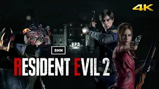 Resident Evil 2 Remake Leon A 4K 60fps HARDCORE Game Movie No Hud Crosshair  No Commentary