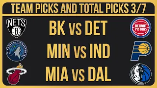 FREE NBA Picks Today 3/7/24 NBA Picks and Predictions