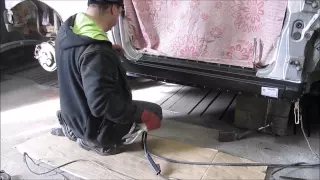 Ford Focus. The rocker panel replacement. Замена порогов.