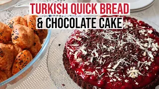 Turkish Quick Bread Pogaca & Chocolate Cherry Cake