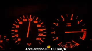 BMW 520i E39 (150HP) - Acceleration 0 - 100 km/h