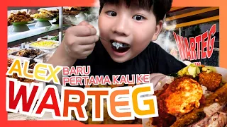 [KULINER🍽️] ALEX DIAJAK KE WARTEG!! BINGUNG TOUCH SCREEN!!!😂😂