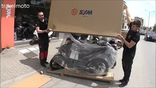 unboxing SYM VF185cc παπί