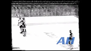 NHL Oct. 13, 1977 Buffalo Sabres v New York Islanders (R) Jerry Korab v Bryan Trottier (almost)