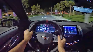 2022 Cadillac CT5-V Blackwing Manual POV Night Drive (3D Audio)(ASMR)