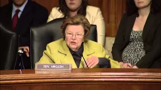 Senator Mikulski at DHS Budget Request Hearing