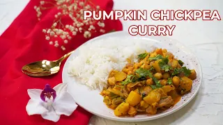 Pumpkin Chickpea Curry | Easy and Quick Fall Recipe | Spoorthy Cuisine