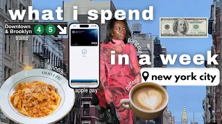 *REALISTIC* WHAT I SPEND IN A WEEK IN NEW YORK CITY as a 29 year old living alone. (NYC vlog)