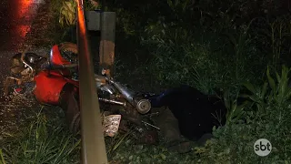 CARRETA COLIDE NA TRASEIRA DE MOTOCICLETA E MATA CASAL NA BR 163 EM RONDONÓPOLIS