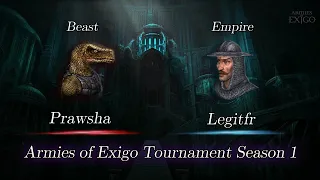 Prawsha vs Legitfr - Armies of Exigo Tournament Season 1