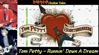 Runnin' Down A Dream - Tom Petty -  Guitar + Bass TABS Lesson