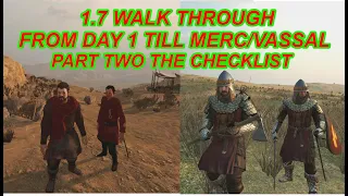 Bannerlord Patch 1.7 Walkthrough From Day 1 Till Merc/Vassal Time Part 2 Start Checklist | Flesson19