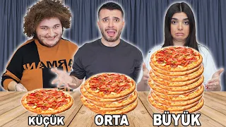 BÜYÜK , ORTA VEYA KÜÇÜK YEMEK YARIŞMASI #2 ! w/ @EdaBicim @bicimali