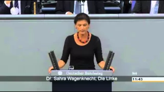 Sarah Wagenknechts Rede zur Griechenland Debatte