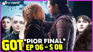 O FINAL DE GAME OF THRONES FOI HORRÍVEL!  Análise EP 06 - S 08