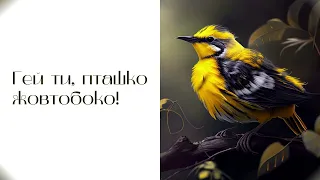 Григорій Сковорода "Гей ти, пташко жовтобока!" Аудіовірш.