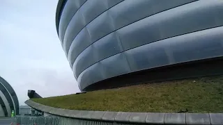 Outside the Glasgow Hydro in Glasgow