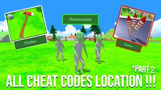 Dude Theft Wars All The Cheat Codes Location Part 2 !!! 🤔🤔🤔