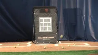 Track your velocity, balls and strikes with the Radar Pitching Trainer