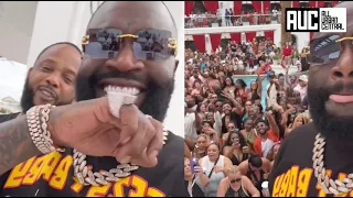 Rick Ross Plays Kendrick Lamar Not Like Us For Fans At Pool Party Minutes After It Dropped