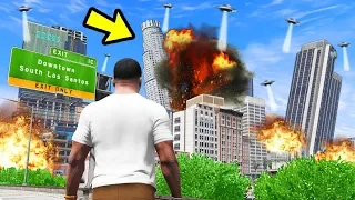 GTA 5 - САМОЕ БОЛЬШОЕ ИНОПЛАНЕТНОЕ ВТОРЖЕНИЕ! ИНОПЛАНЕТЯНЕ ПОХИЩАЮТ ЛЮДЕЙ!