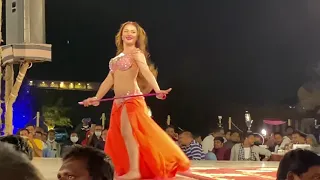Arabic song belly dance in desert