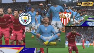 Manchester City vs Sevilla UEFA Super Cup - PS5™ EAFC 24 [4K60fps] HD