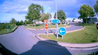 By truck on the roads of Western Europe, A71, Station AVIA, Aire de L'Allier Doyet, France