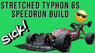 Stretched Arrma typhon 6s speedrun build