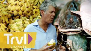 Anthony Tries Food He's NEVER SEEN Before | Anthony Bourdain: No Reservations | Travel Channel