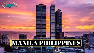 Manila Philippines Drone 4K