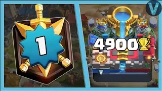 1 LVL AND BALANCE IN 4900 TROPHIES / CLASH ROYALE