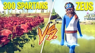 300 SPARTANS vs ZEUS!! (Totally Accurate Battle Simulator)