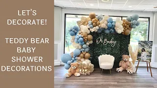 Setup With Me - Teddy Bear Baby Shower Decorations