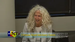 Citizens Bond Advisory Committee meeting 1 March 2023
