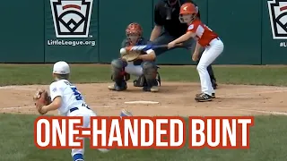 Little Leaguer lays down one-handed bunt, a breakdown