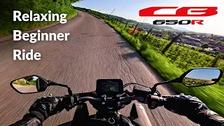 2024 Honda CB650R | POV Relaxing Late Afternoon Ride as a Complete Beginner Rider