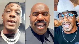 Lil Boosie & Katt Williams CHECKS Steve Harvey On LIVE After Thr3atening Them..