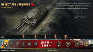 World of Tanks 🎖️ Siegfried Line Object 703 II 🎯 6 Kills 5,168 Damage