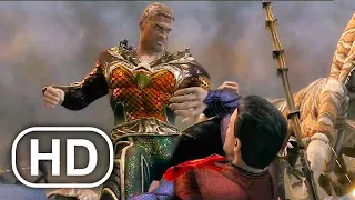 JUSTICE LEAGUE Superman Army Vs Army Of Aquaman Fight Scene 4K ULTRA HD - Injustice Cinematic