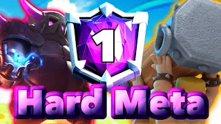 Go Top1 with PEKKA BRIDGE SPAM in Super hard Meta🤣-Clash Royale